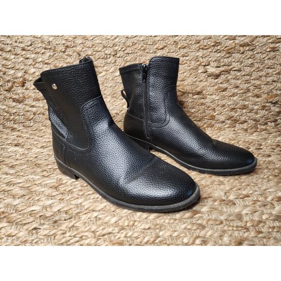 VERY VOLATILE Women's 7 Black Western Ankle Biker Boots Zip-Up - Picture 2 of 10